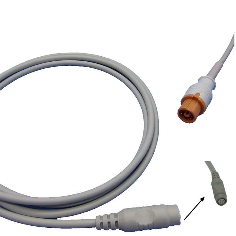 Fukuda 12pin IBP Cable With Utah BD ABBOTT Edward Medex Connector For Pressure Transducer IBP Adapter