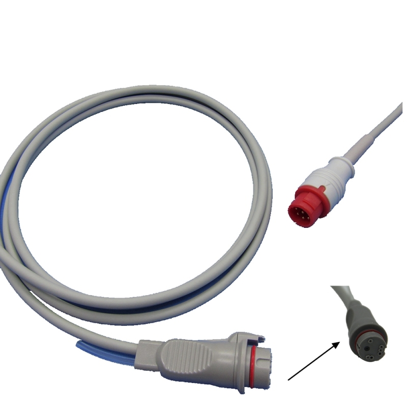 Wholesales IBP Cable With Utah BD ABBOTT Edward Medex Connector For Pressure Transducer IBP Adapter Mennen 8pin