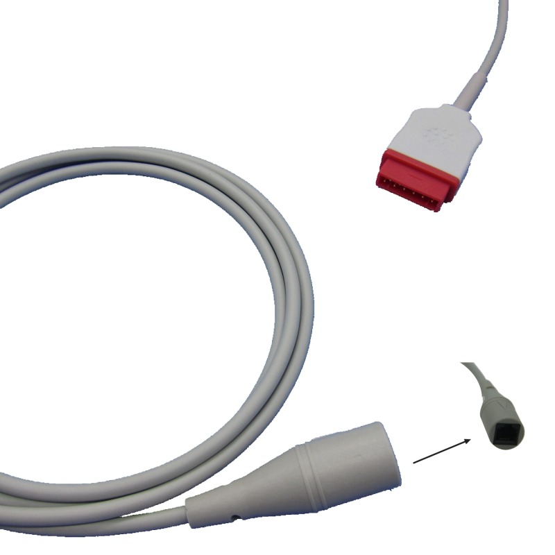 IBP Cable With Utah BD ABBOTT Edward Medex Connector For GE-Marquette Pressure Transducer IBP Adapter