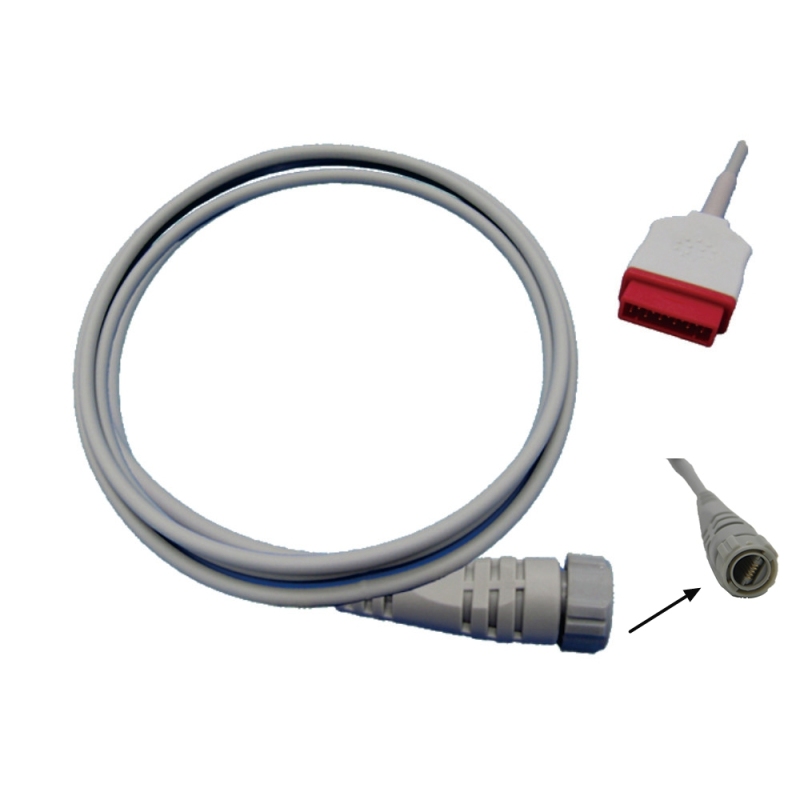 IBP Cable With Utah BD ABBOTT Edward Medex Connector For GE-Marquette Pressure Transducer IBP Adapter