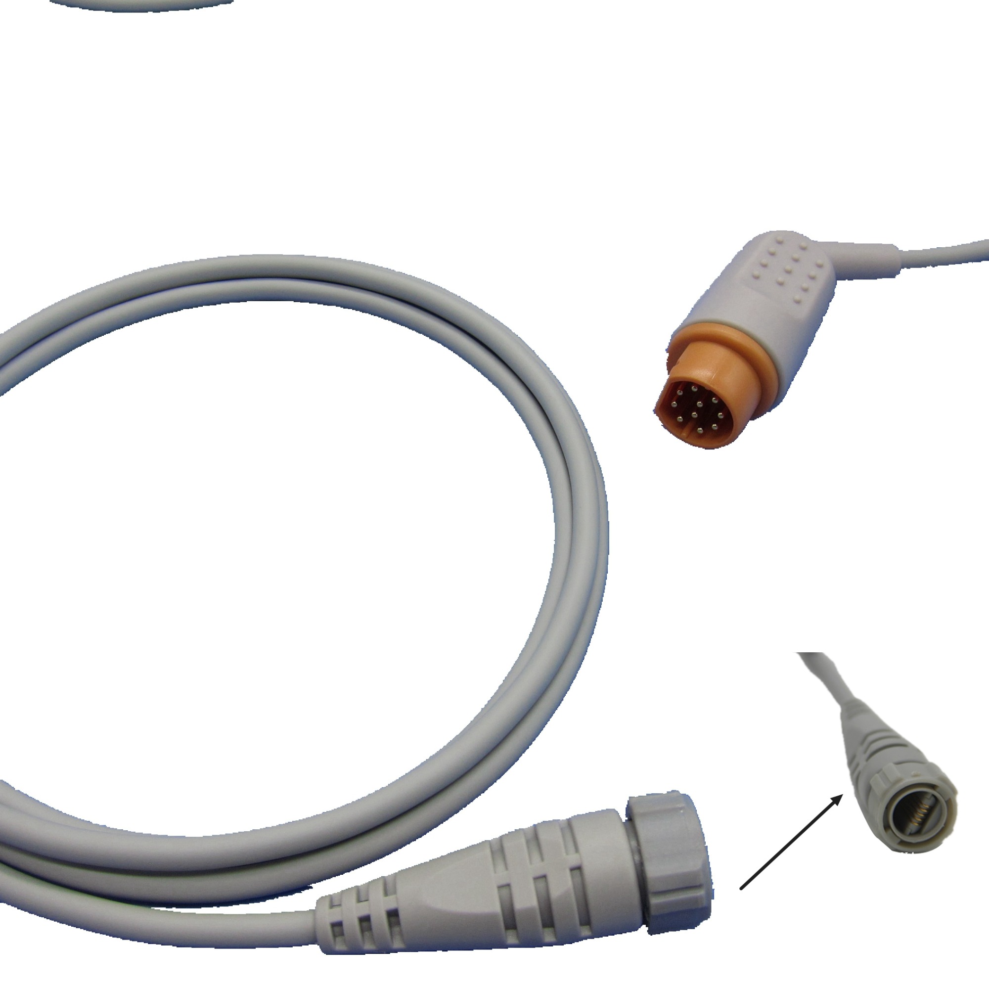 IBP Cable With Utah BD ABBOTT Edward Medex Connector For Siemens Pressure Transducer IBP Adapter
