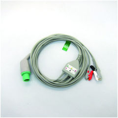 Hellige cardioserv One-piece 3 or 5 Leads Snap Or Clip ECG cable and leadwires for ECG machine