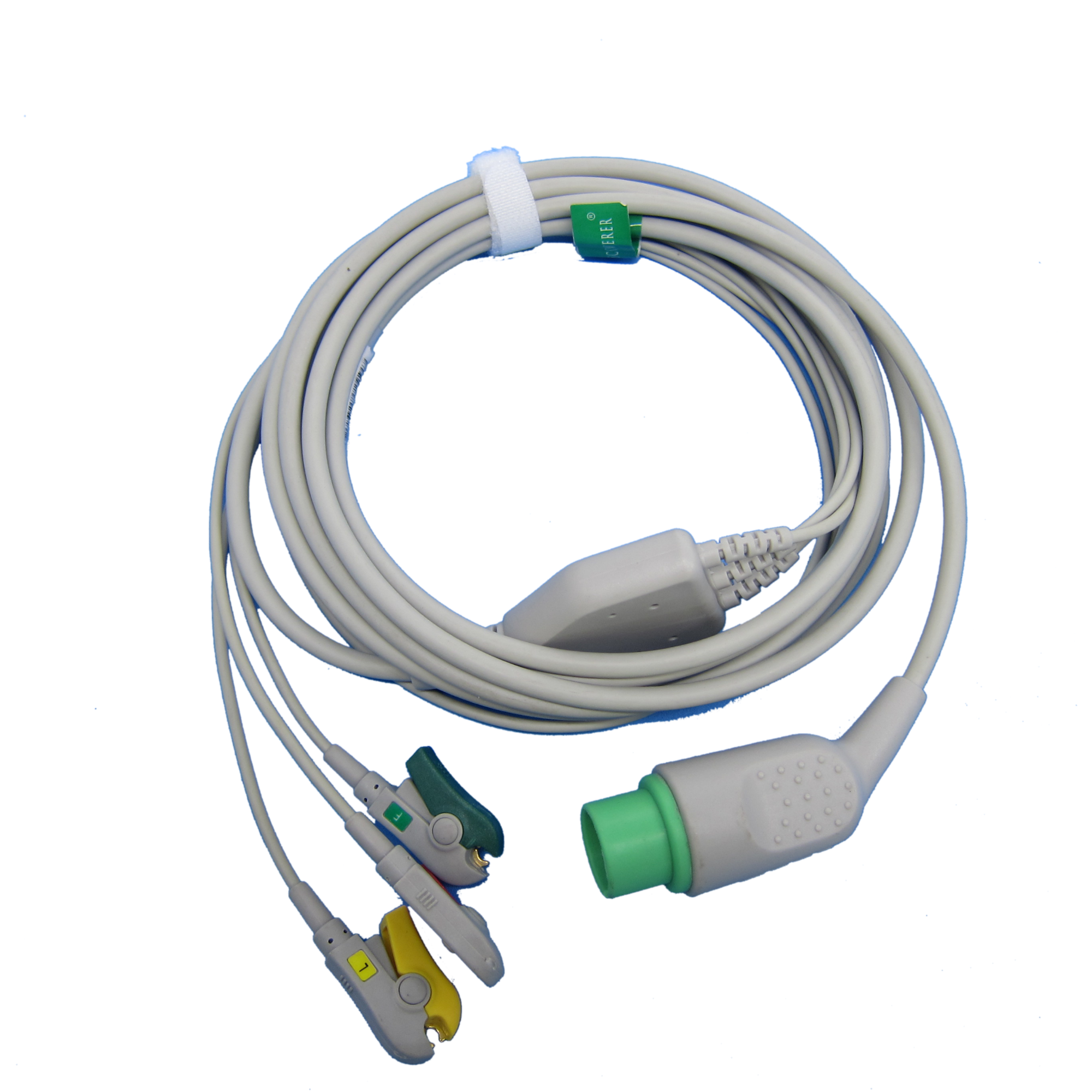 China zoncare One-piece 3 or 5 Leads Snap Or Clip ECG cable and leadwires for ECG machine