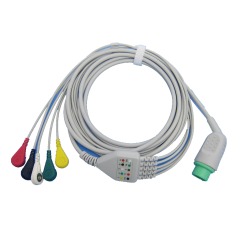 Shiller argus LCM plus One-piece 3 or 5 Leads Snap Or Clip ECG cable and leadwires for ECG machine