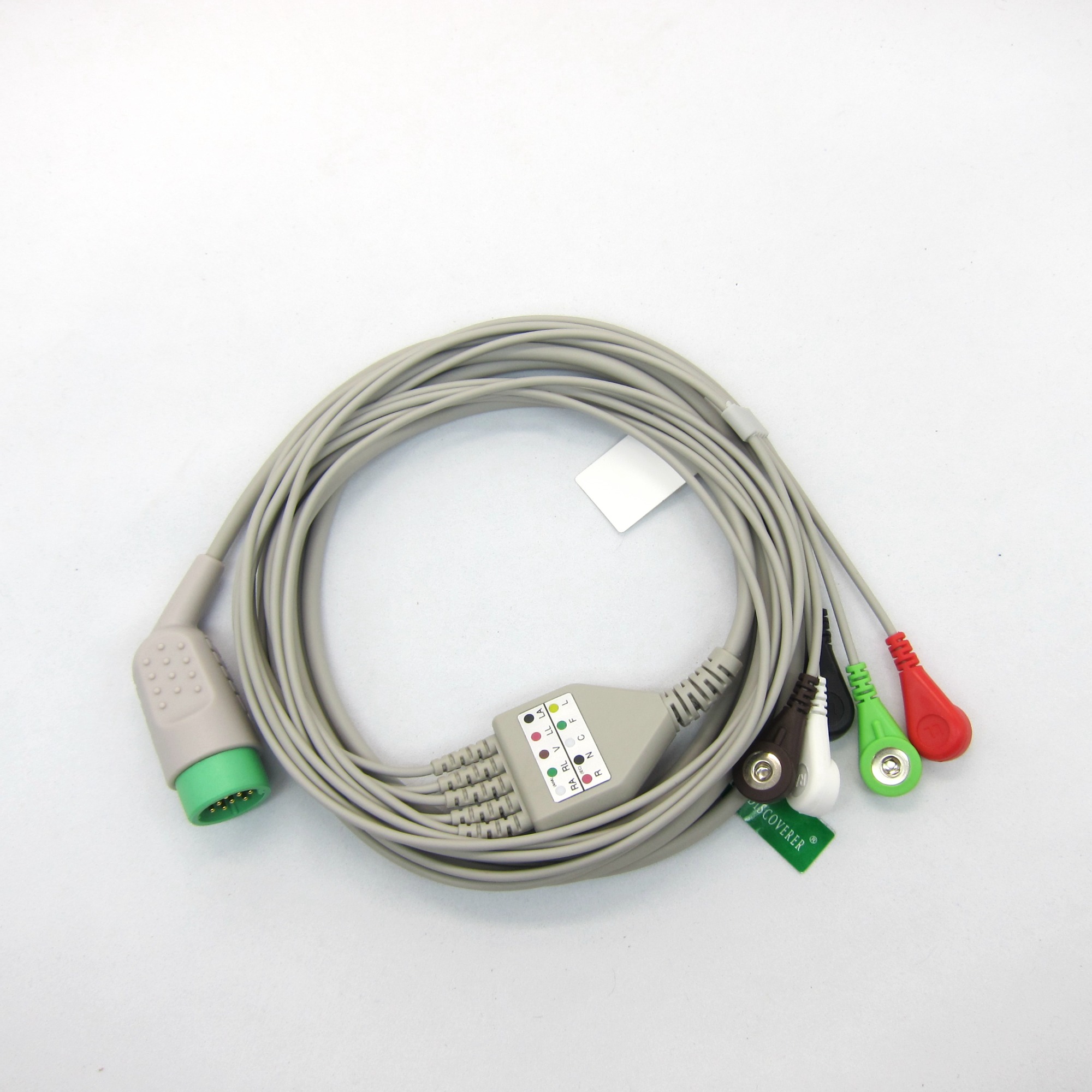 Hot sales Medtronic 12pin One-piece 3 or 5 Leads Snap Or Clip ECG cable and leadwires for ECG machine