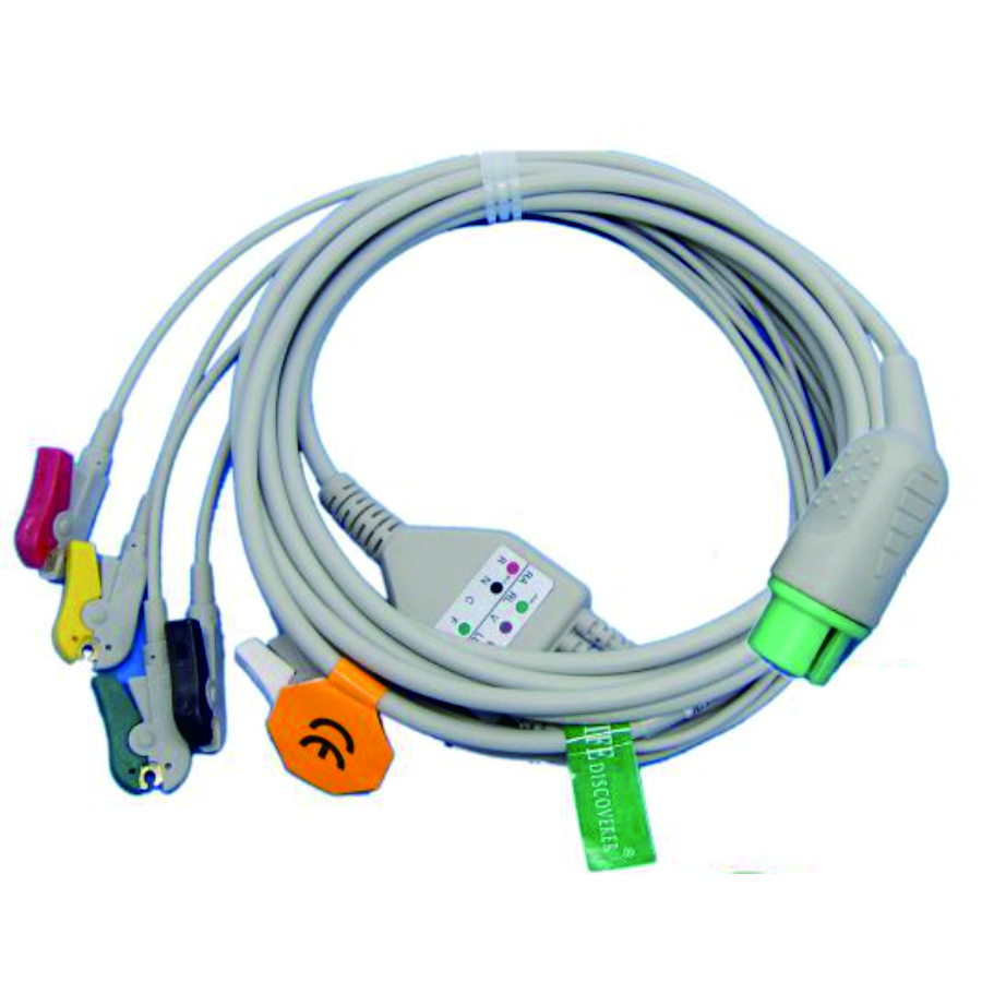 Shiller argus LCM plus One-piece 3 or 5 Leads Snap Or Clip ECG cable and leadwires for ECG machine