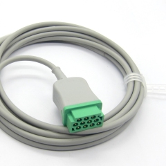 High quality ECG Electrodes Wire Trunk Cable for 3 or 5 Leads for G-E ECG machine