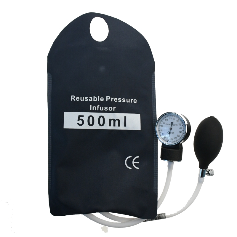 Pressure Infusion Bag With Gauge And Bulb Pulse Injection For Emergence Pulse Injection Patient Monitor