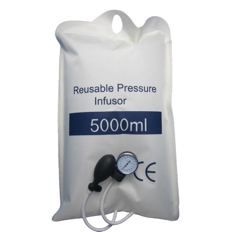 Pressure Infusion Bag With Gauge And Bulb Pulse Injection For Emergence Pulse Injection Patient Monitor