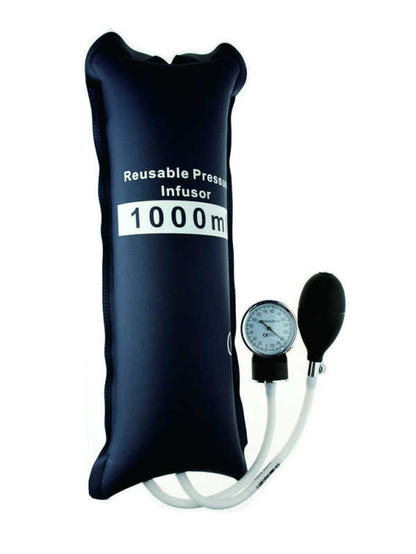 Pressure Infusion Bag With Gauge And Bulb Pulse Injection For Emergence Pulse Injection Patient Monitor