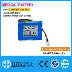 Lithium-ion battery 14.4V 2200mAh COMEN CM100 CM300 KM-1000 Electrocardiograph Battery Ekg machine