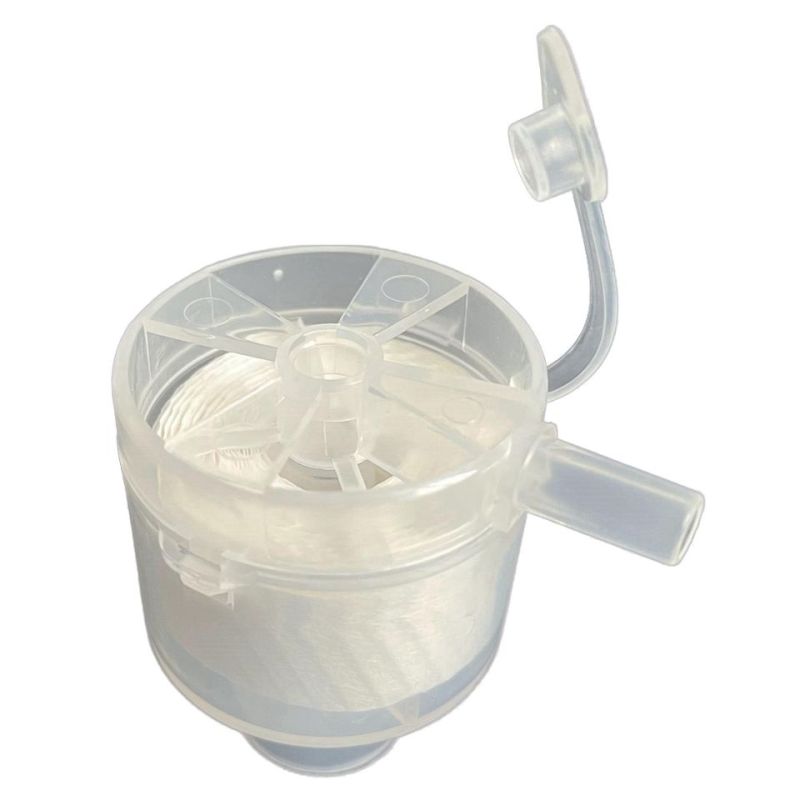 5pcs Disposable Artificial Nose with Oxygen Input Port Tracheotomy Respiratory Anesthesia Gas Pathpneumatic Artificial Nose