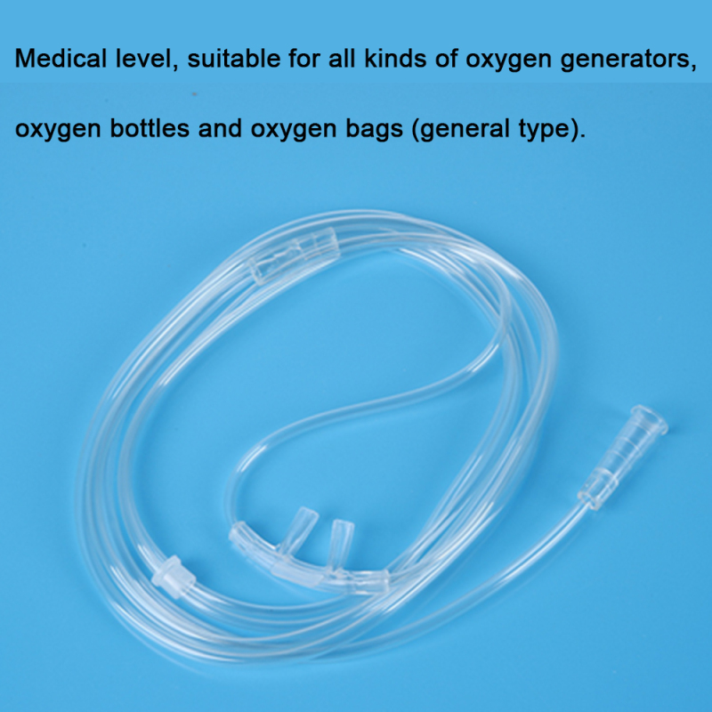 Universal Disposable High Flow Nasal Oxygen Cannula, PVC Nasal Oxygen Tube, Oxygen Hose Tubing with Tapered Nasal Prongs