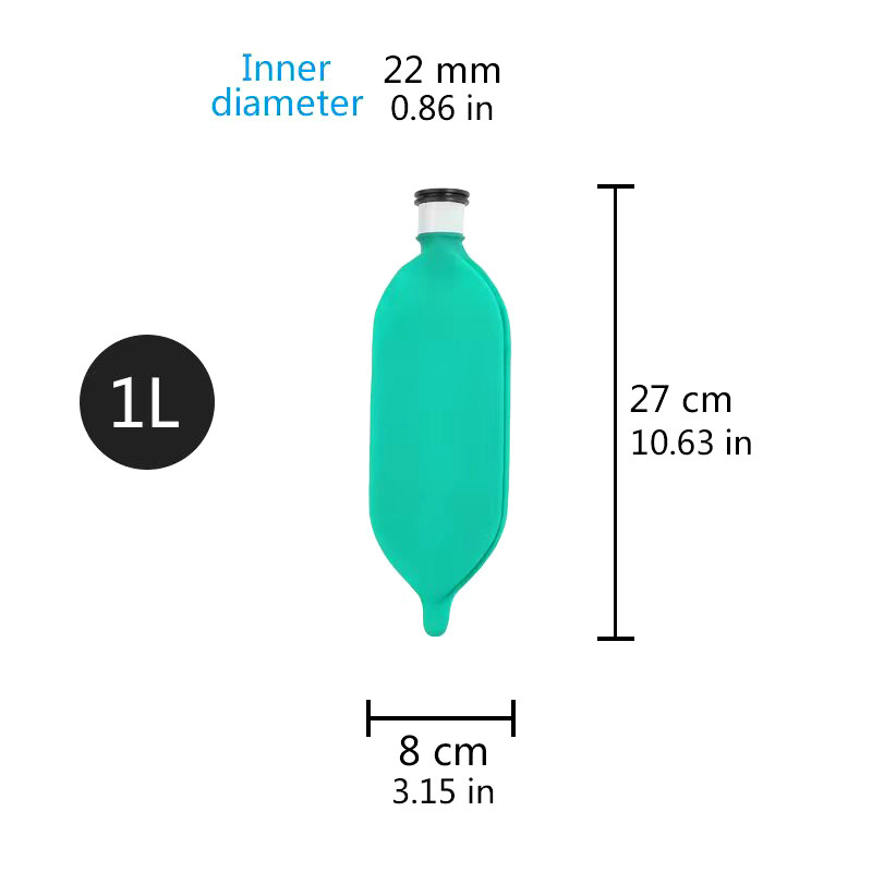 1L Anesthesia Machines Circulation Circuit Spare Part, Airbag Non-latex Breathing Simulated Lung, Air Storage Bag