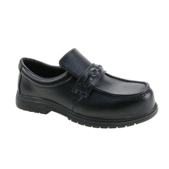 Full Grain Genuine Leather Office Use Woman Safety Shoes