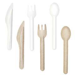 Biodegradable Sugarcane Bagasse Paper Cutlery