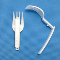 Plastic Folding Spoon&Fork