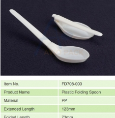 Plastic Folding Spoon&Fork