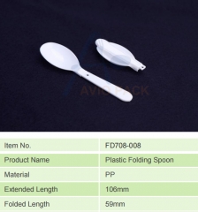 Plastic Folding Spoon&Fork