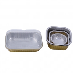 Airline Catering Aluminium Foil Container With PET Lid