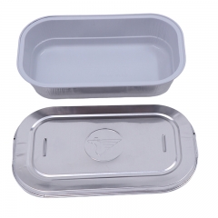 Disposable Heating Pans Trays Aluminium Foil Container With Lid