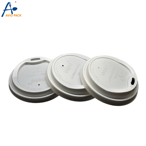 Eco Friendly Disposable Biodegradable CPLA Coffee Cup Lid