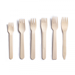 Compostable Disposable Wooden Cutlery Set