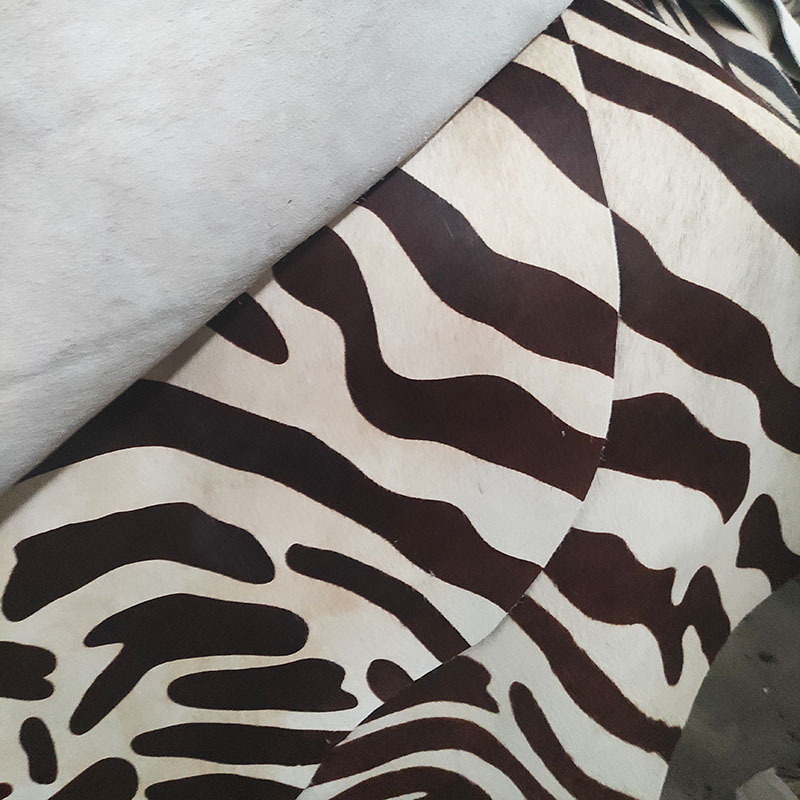 Wholesale Eco-friendly zebra print cowhides