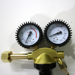 High Quality TR-37 CO2 Brass Gas High Pressure Regulator With Two Pressure Gauge