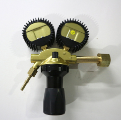High Quality TR-37 CO2 Brass Gas High Pressure Regulator With Two Pressure Gauge