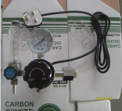 W-199 High Quality Carbon Dioxide Gas High Pressure Regulator With Flowmeter and 36V Heater for Cutting and Welding