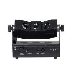 6pcs with case tri beam uplighting RGBA Wireless DMX Battery Powered LED Uplights for wedding events