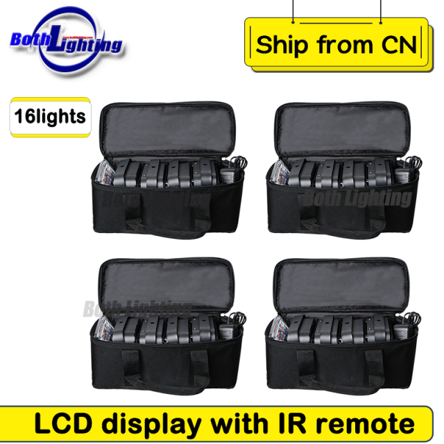 8pcs with 2bags Battery Operated Dj Freedom 4x12w IR4 Wireless LED Uplighting Wedding