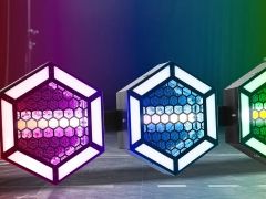 2pcs with case Retro6 Pro RGB LED Hexa Pixel Blinder Light Retro Flash Background Effect Lighting for DJ Stage Party