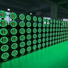 2pcs with case Retro6 Pro RGB LED Hexa Pixel Blinder Light Retro Flash Background Effect Lighting for DJ Stage Party