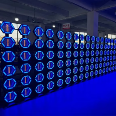 2pcs with case Retro6 Pro RGB LED Hexa Pixel Blinder Light Retro Flash Background Effect Lighting for DJ Stage Party