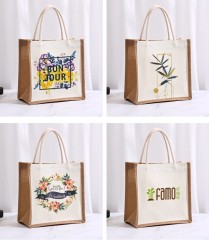 Custom Promotional Eco-Friendly Natural T/C Canvas Shopping Bag Jute Bag