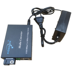 Sc 10/100/1000M Single Fiber 1310/1550Nm Wdm Gigabit Fiber Optic To Rj45 Media Converter