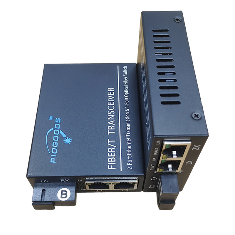 Sc 10/100/1000M 2 Ports Wdm Gigabit A Y B 1 Sc 2 Rj45 Fiber Optic Media Converter