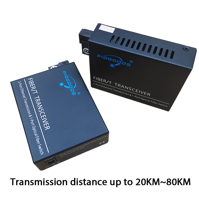 100M Simplex Wdm 1310Nm,20Km 10/100M 2 Ports Ethernet Fiber Optical Media Converter