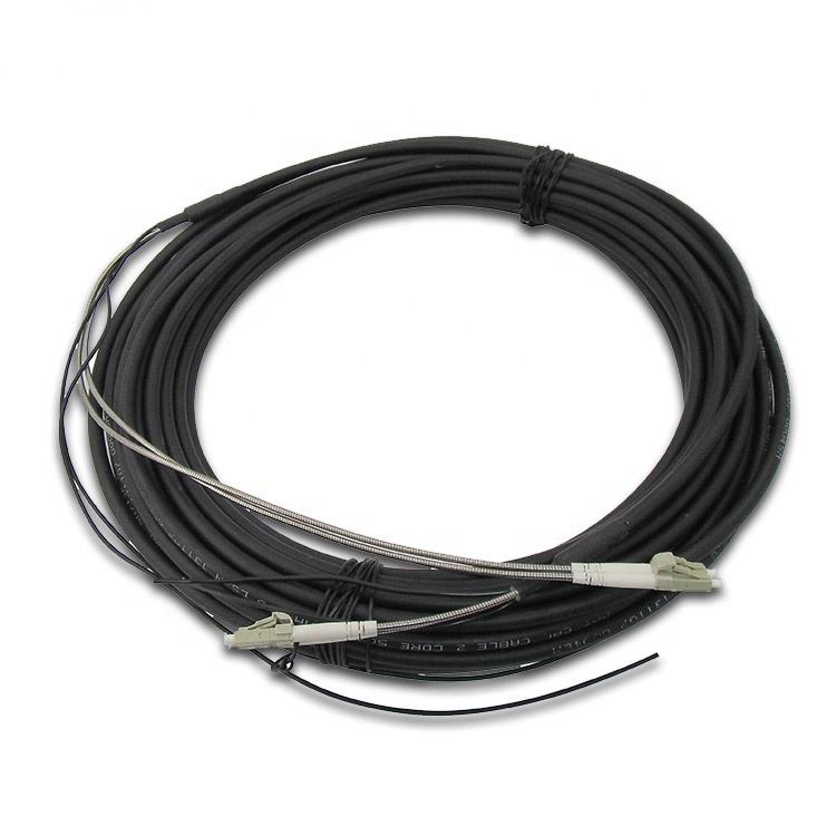 Armored Outdoor Cable Assembly with DLC Connector for Base Station Fiber Optic Patch Cord