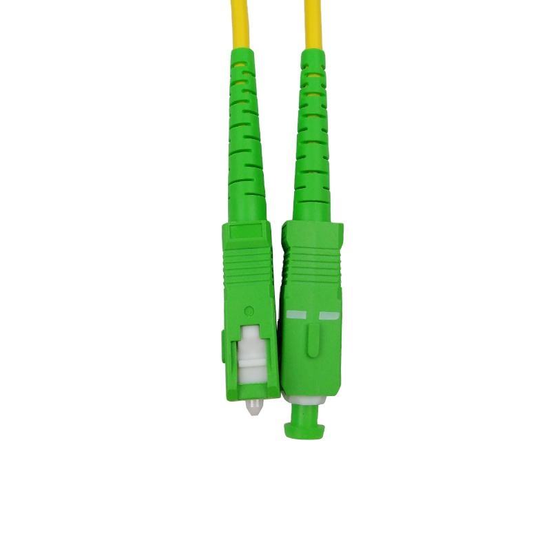 SC/APC 3.0mm G65D G657A ftth optical fiber patch cord 3 meter fiber optic patch cord