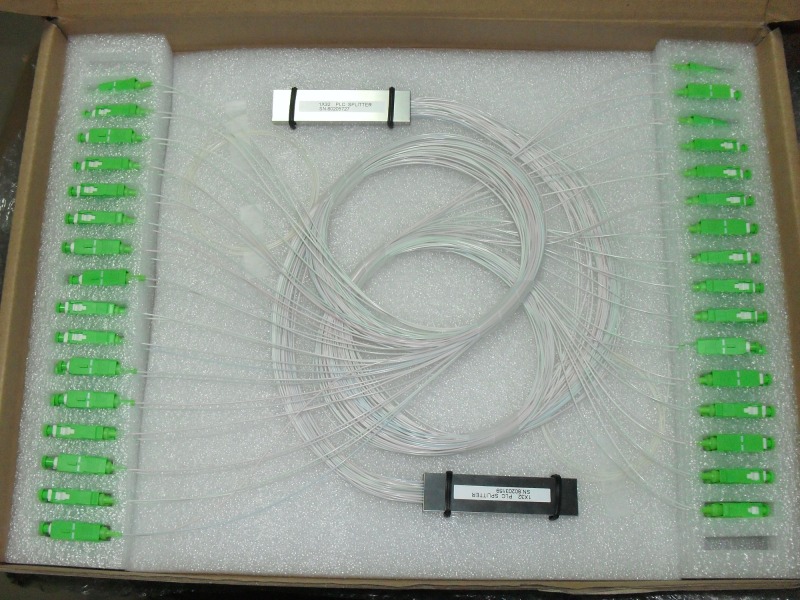 1X32 mini PLC optical fiber splitter