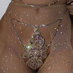 D810--Colorful Diamond Rhinestone Bra Chain