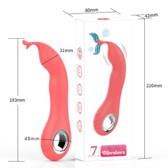 MY-2047--Rechargeable silicone vibrating AV stick 7-frequency vibrating female masturbation massage device