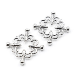 201100093--Sexy breast clamps, flower-shaped breast clamps, sexy flirting adjustable breast clamps