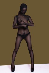 B19--Sexy see-through mesh full-coverage shapewear
