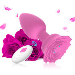 GS431--Charging APP remote control rose silicone anal plug female masturbation device