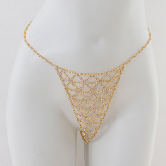 ST230921-Rhinestone bikini bra nightclub beach sexy body chain chest chain