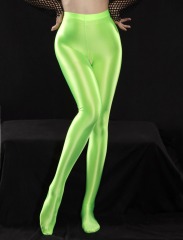 18510--Sexy no-take-off crotchless, shiny, smooth, tight-fitting, non-transparent pantyhose